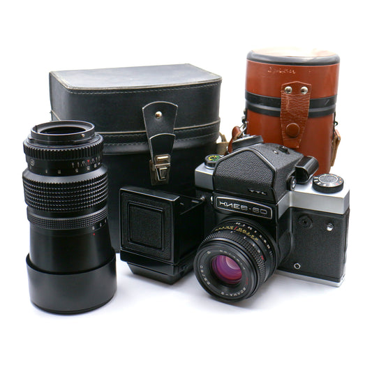Kiev 60 + 80mm f/2.8 + 250mm f/3.5 KIT