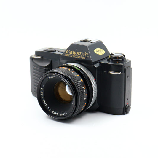 Canon T50 + FD 50mm f/1.8 S.C.